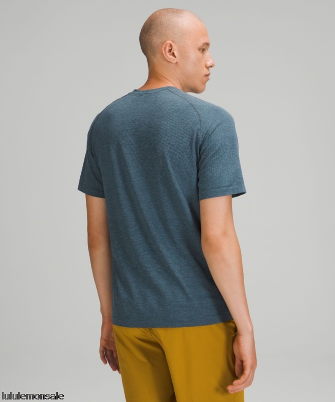Lululemon Deutschland DELULU779 | River Blue Metal Vent Tech Kurzarmshirt 20